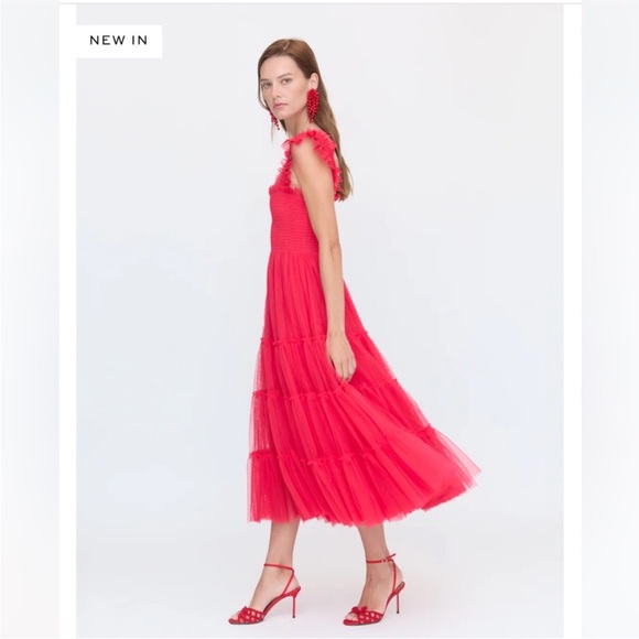 Hill House Ellie Nap Dress. Collectors Edition Red Tulle. L. NWT. - Picture 4 of 11
